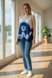 Haut court tie-dye