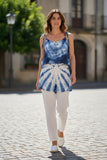 Double couche supérieure tie-dye