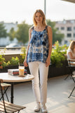 Double couche supérieure tie-dye