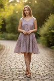 Robe évasée, teinte à la main