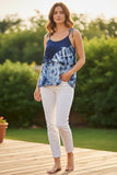 Double couche supérieure tie-dye