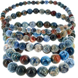 Armbanden 6mm kralen echte mineralen