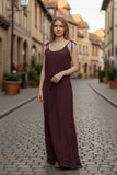 Robe longue d'été en double coton