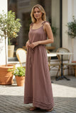 Robe longue d'été en double coton