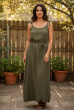 Robe longue d'été en double coton