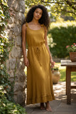 Robe longue d'été en double coton