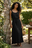 Robe longue d'été en double coton