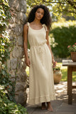 Robe longue d'été en double coton
