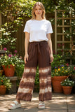Pantalon en rayonne tie-dye à large élastique