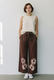 Pantalon en rayonne tie-dye à large élastique