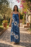 Robe longue d'été tie-dye