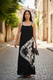 Robe longue d'été tie-dye