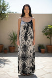 Robe longue d'été tie-dye