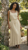 Robe longue d'été en double coton