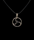 Pendentifs argent + pierre