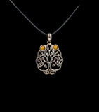 Pendentifs argent + pierre