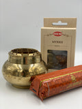 Incense holder grain incense brass / brass